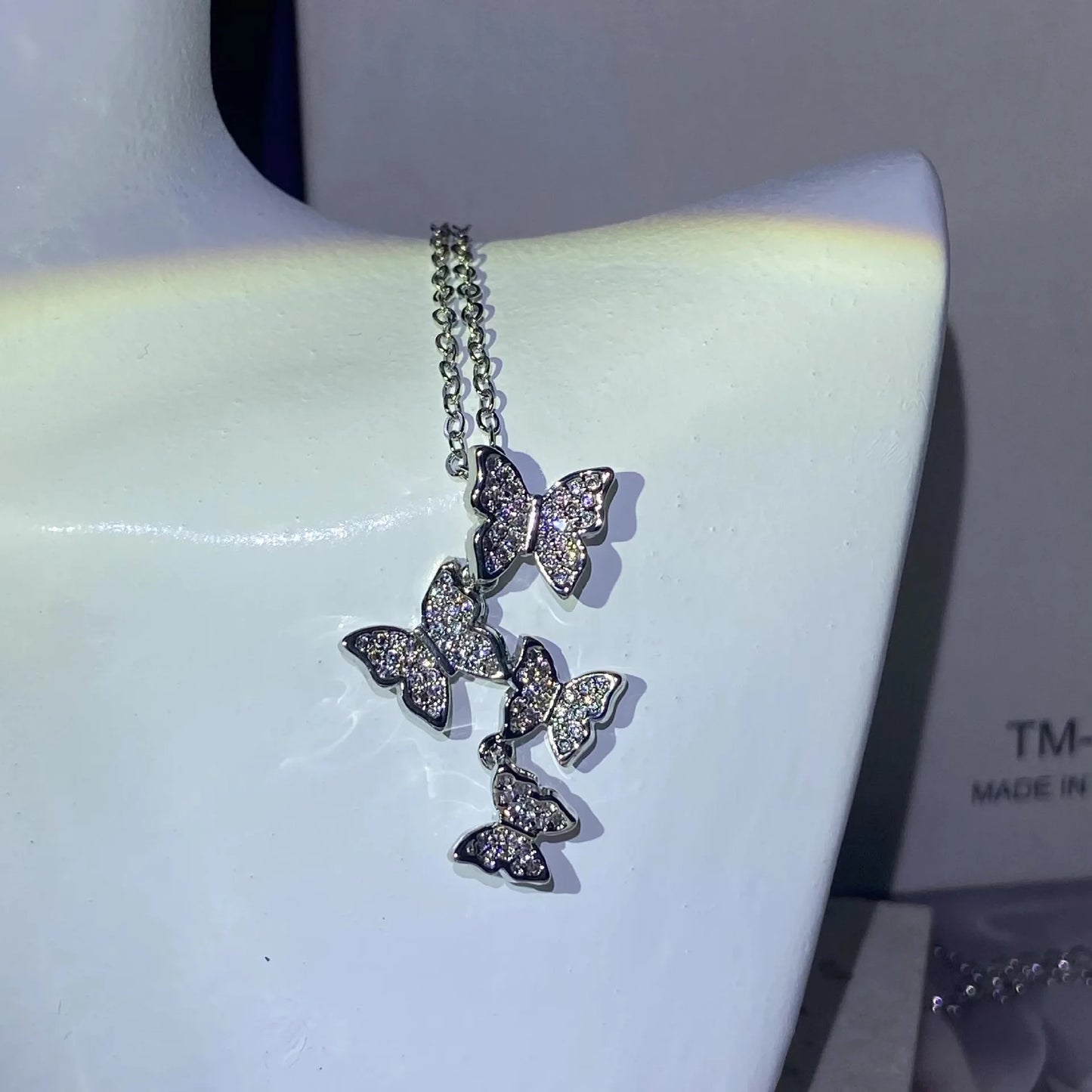 14k gold butterfly necklace