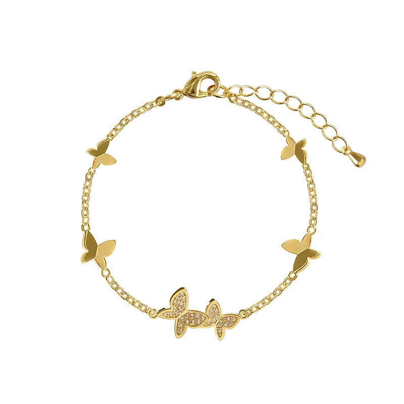 Butterfly charm bracelet