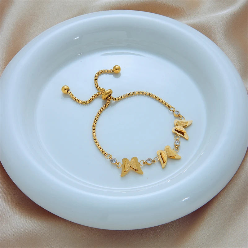 butterfly bracelet silver