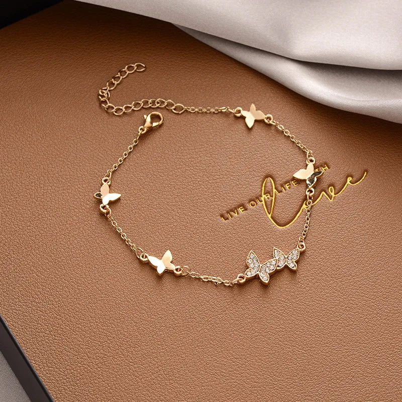 Butterfly charm bracelet