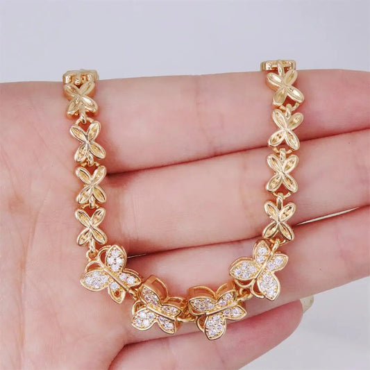 Butterfly gold bracelet