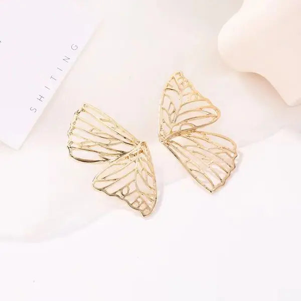 14k gold butterfly earrings