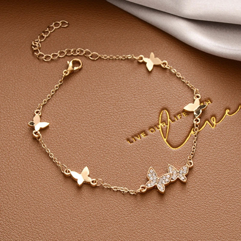 Butterfly charm bracelet