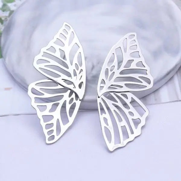 14k gold butterfly earrings