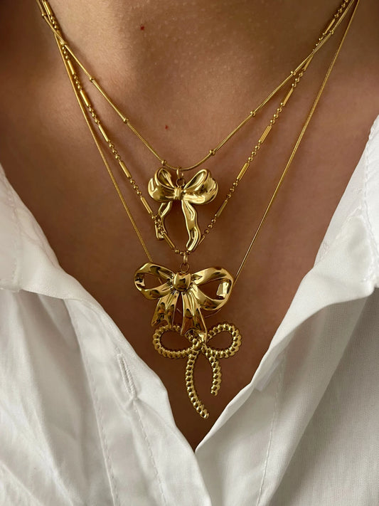 Vintage Gold Butterfly Necklace