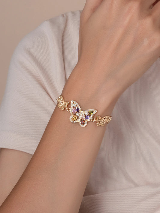 Butterfly bracelet gold