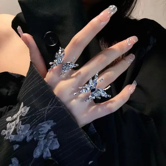 butterfly diamond ring