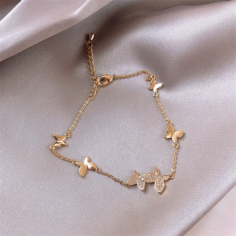 Butterfly charm bracelet