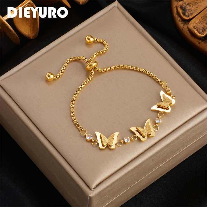 butterfly bracelet silver