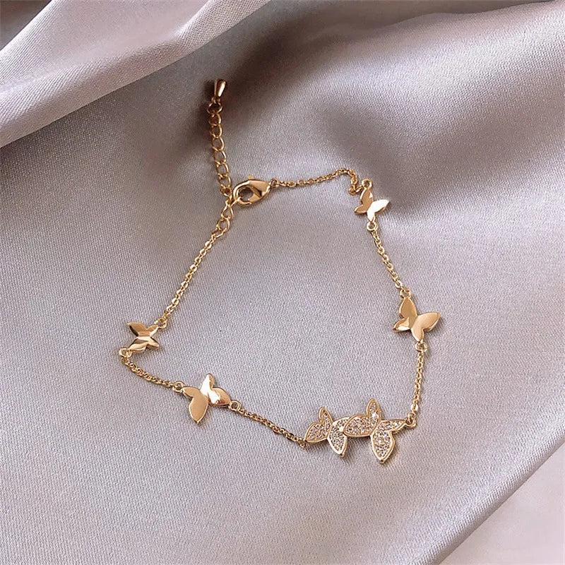 Butterfly charm bracelet