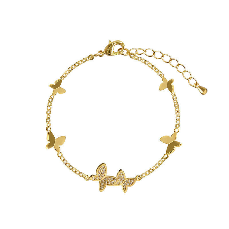 Butterfly charm bracelet